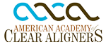 American Academy of Clear Aligners Logo - Dentist Brandon FL Logo of the American Academy of Clear Aligners (AACA), featuring stylized lowercase letters "aaca" in blue and brown, with "American Academy of Clear Aligners" written below in a serif font. - Dentist Brandon FL